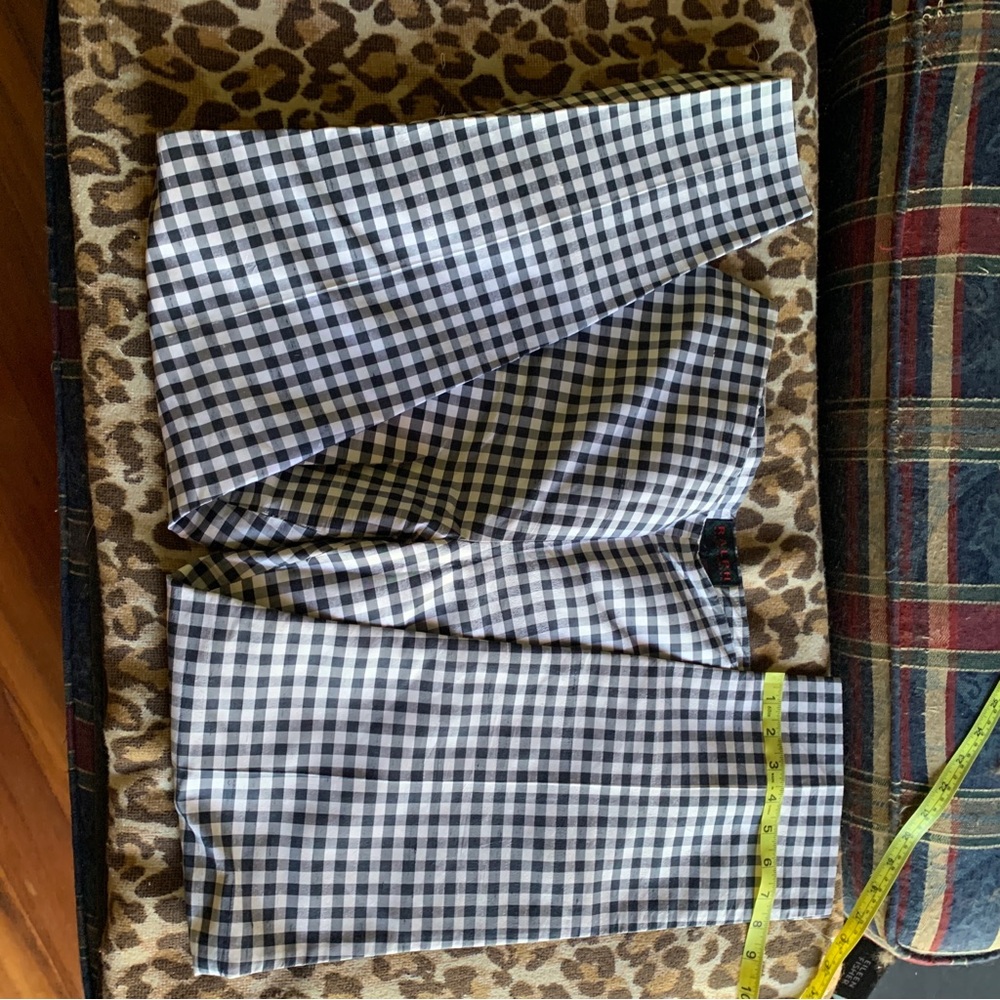 RALPH Ralph Lauren vintage retro pant gingham print trousers size 12 - Picture 7 of 11